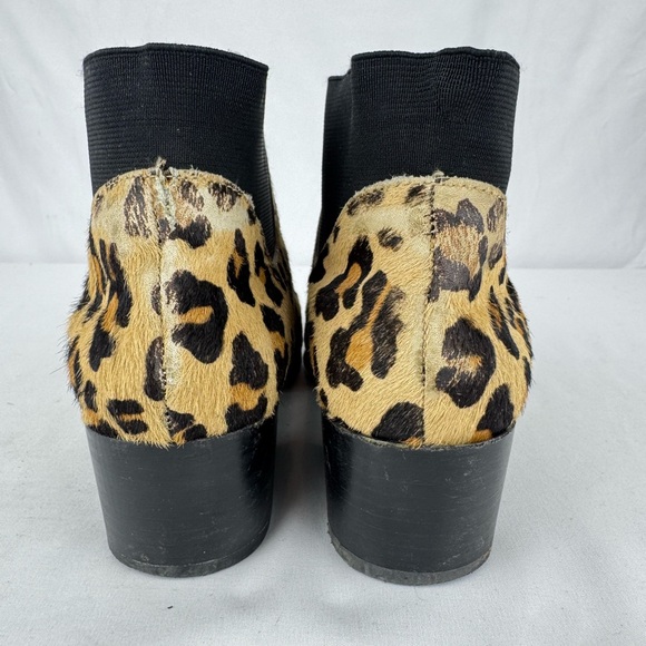 Steve Madden Leopard Print Calf Hair Ankle Bootie - Picture 5 of 11